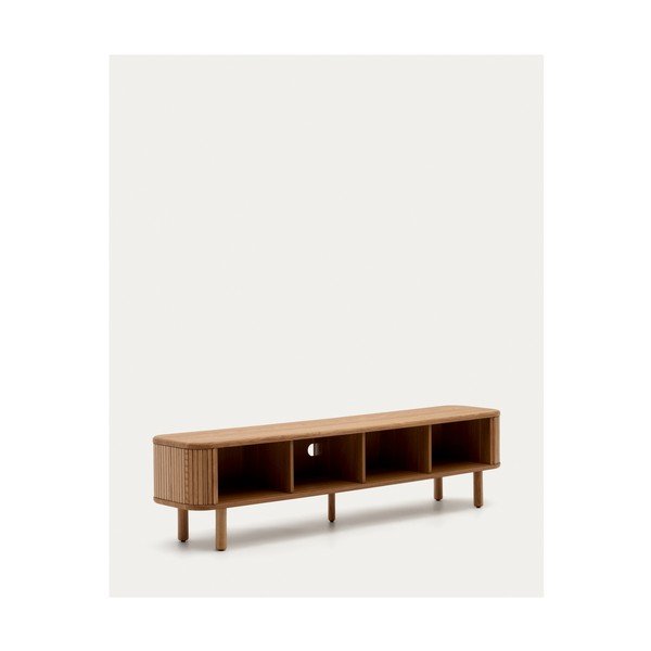 TV stolík v dekore jaseňa v prírodnej farbe 200x50x40 cm Mailen – Kave Home-image-4