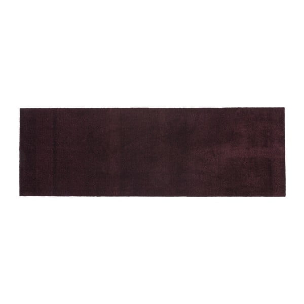 Tmavovínová rohožka Tica copenhagen Unicolor, 67 × 200 cm
