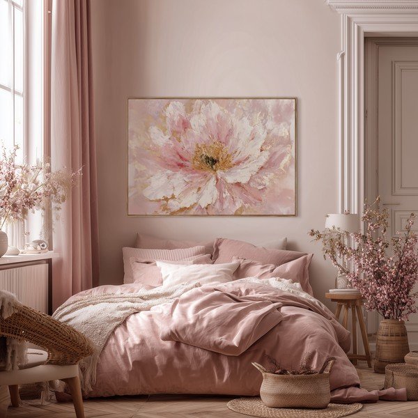 Tlačený obraz s rámom/na plátne 100x70 cm Floral Whispers – Styler-image-3
