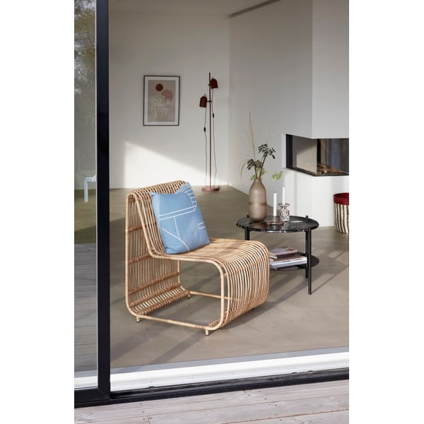 Hnedá sklenená váza Hübsch Frosted, výška 30 cm-image-1