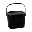 Čierna nádoba na kompostovateľný odpad s vekom Addis, 24,5 x 18,5 x 19 cm