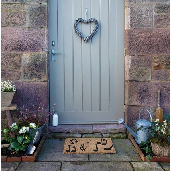 Rohožka z kokosového vlákna 40x60 cm Music Notes – Artsy Doormats-image-2