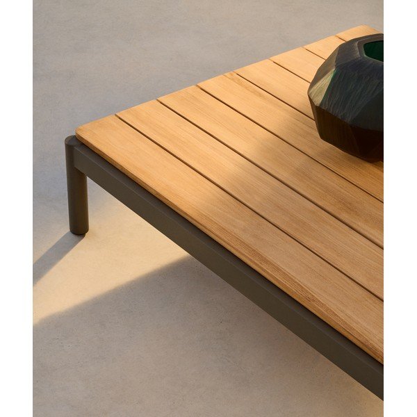 Záhradný konferenčný stolík z teakového dreva 89x91 cm Sorells – Kave Home-image-2