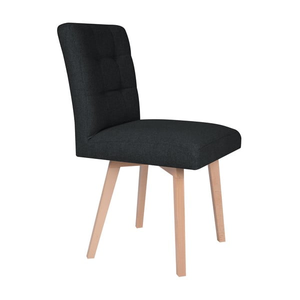 Čierna jedálenská stolička Mazzini Sofas Tulip-image-1