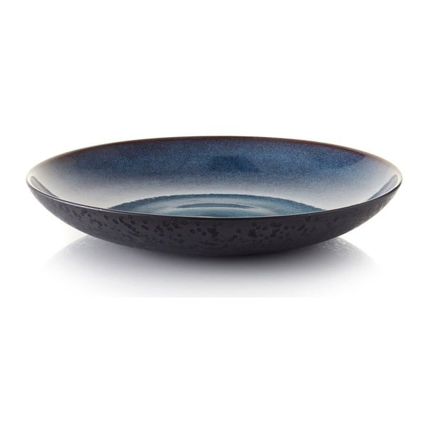 Čierna/modrá kameninová misa ø 40 cm Gastro Dark Blue/Black – Bitz