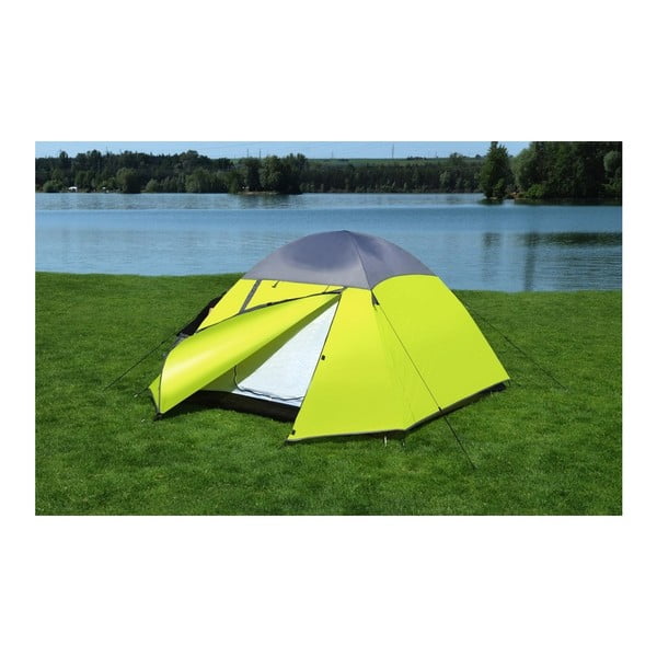 Žltý dvojplášťový stan pre 3 osoby Cattara Trent-image-3