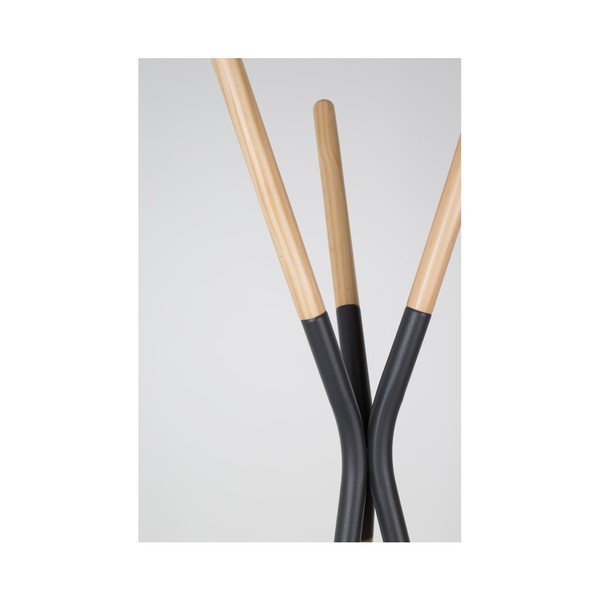 Drevený vešiak na kabáty so sivými detailmi Zuiver Pinnacle-image-4