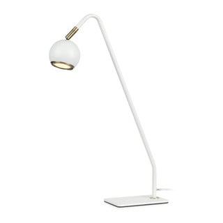 Biela stolová lampa Markslöjd Coco, výška 47 cm