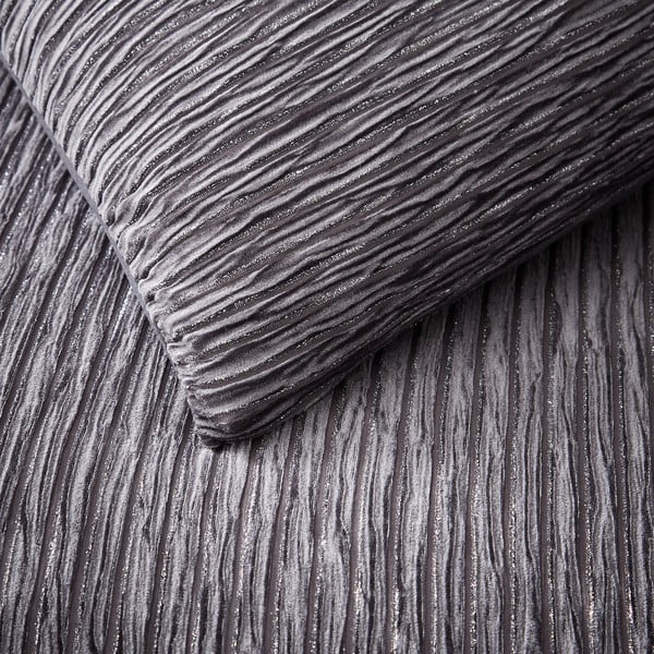 Sivé obliečky na dvojlôžko 200x200 cm Allure Sparkle – Catherine Lansfield-image-1