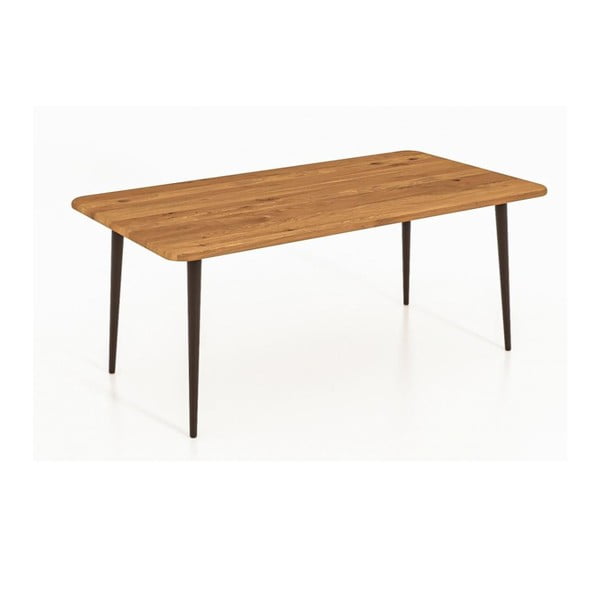 Konferenčný stolík z dubového dreva v prírodnej farbe 60x110 cm Kula - The Beds