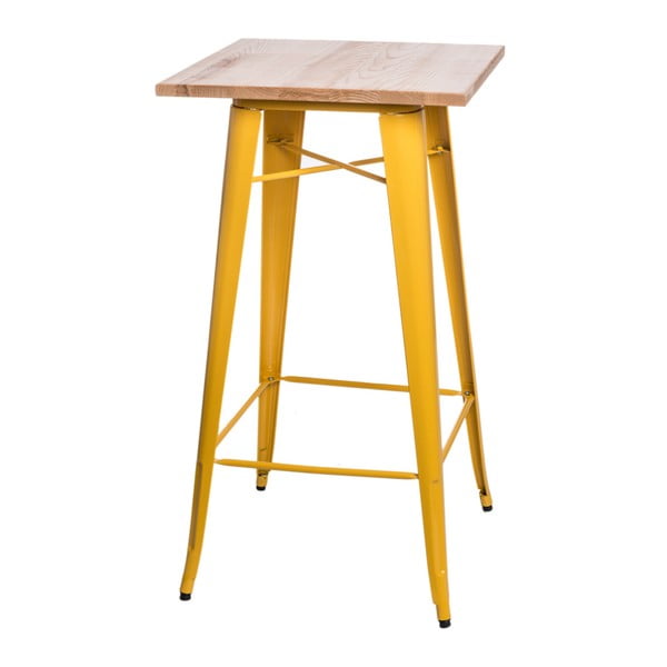 Žltý barový stôl D2 Paris Ash Wood