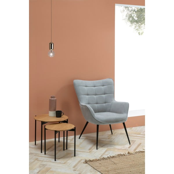 Súprava 2 odkladacích stolíkov v drevenom dekore Marckeric Piera-image-4