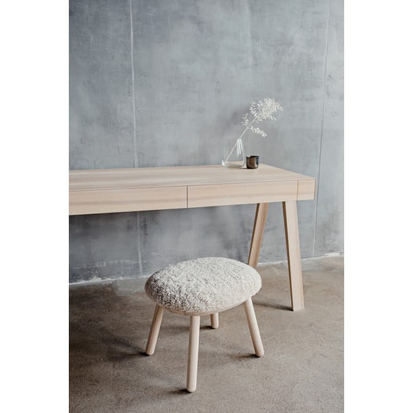 Písací stôl z litovského jaseňa EMKO 4.9, 140 x 70 cm-image-1