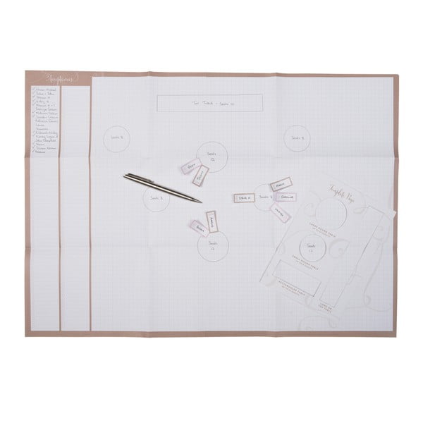 Plánovač na zasadací poriadok pre svadobnú hostinu Busy B Wedding Planner-image-1