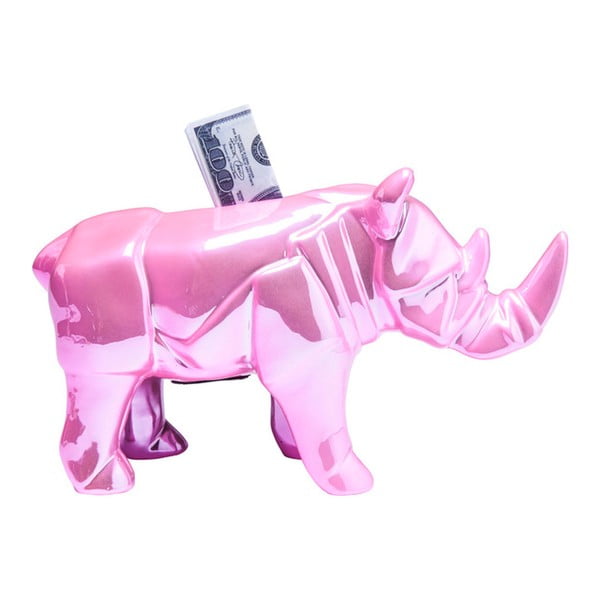 Ružová pokladnička Kare Design Rhino Glossy