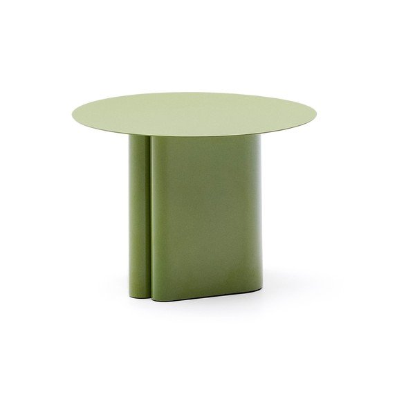 Kovový okrúhly odkladací stolík ø 55 cm Arvin – Kave Home
