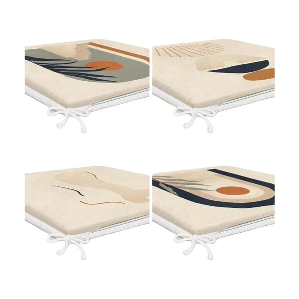 Sedáky v súprave 4 ks 42x42 cm Illustrated Arch – Mila Home