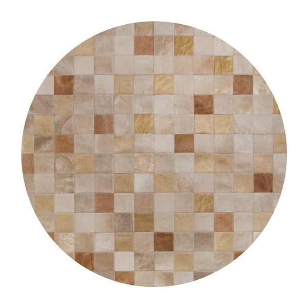 Kožený koberec Pipsa Multitones, ⌀ 160 cm