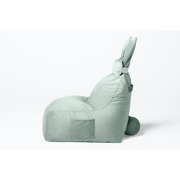 Detský sedací vak v mentolovej farbe Funny Bunny – The Brooklyn Kids-image-3