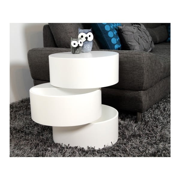 Biely odkladací stolík Actona Pop, ⌀ 40 cm-image-4