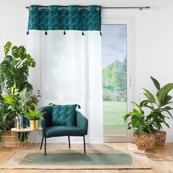 Zamatový dekoračný vankúš 40x40 cm Palmina – douceur d'intérieur-image-1