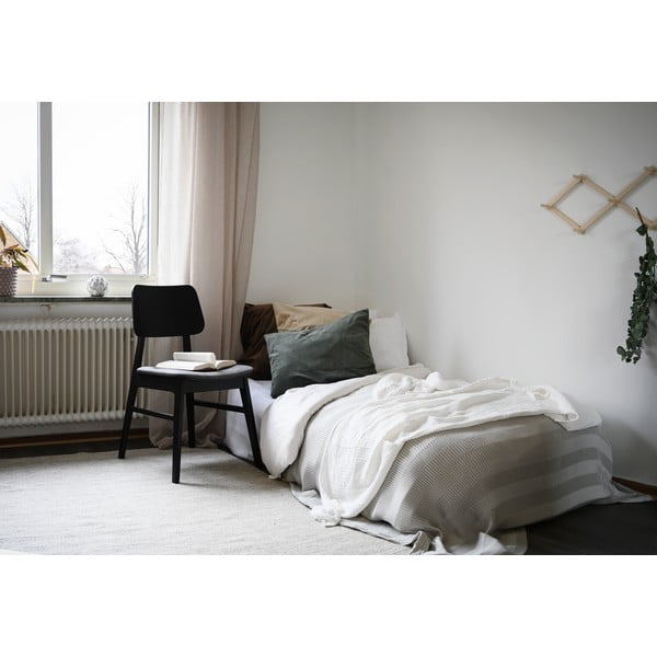 Čierna jedálenská stolička s tmavosivým sedákom Rowico Nagano-image-3