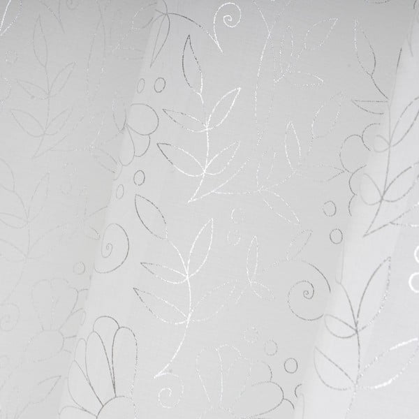 Biela/v striebornej farbe záclona 140x260 cm Pucka – Casa Selección-image-3