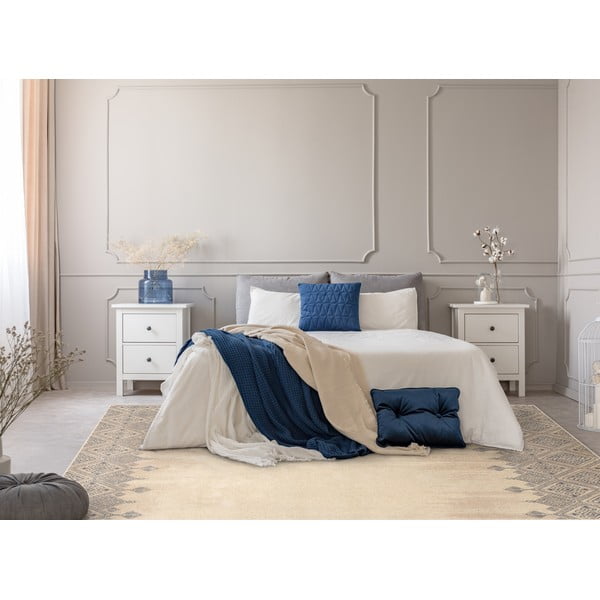 Béžový vlnený koberec 133x180 cm Decori – Agnella-image-1