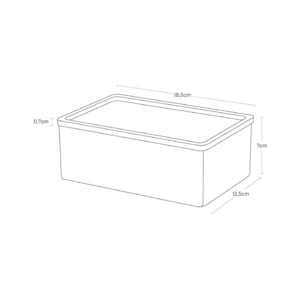 Biely úložný box s vekom 18,5x12,5x7 cm Rin – YAMAZAKI-image-3