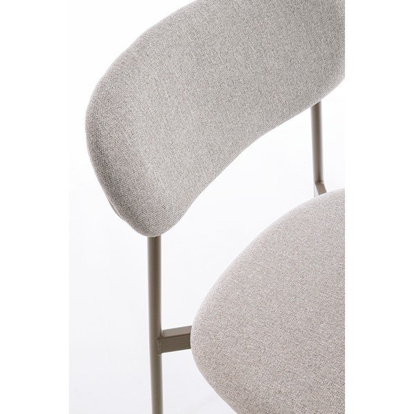 Svetlohnedá čalúnená jedálenská stolička Inka – Yes Everyday-image-1