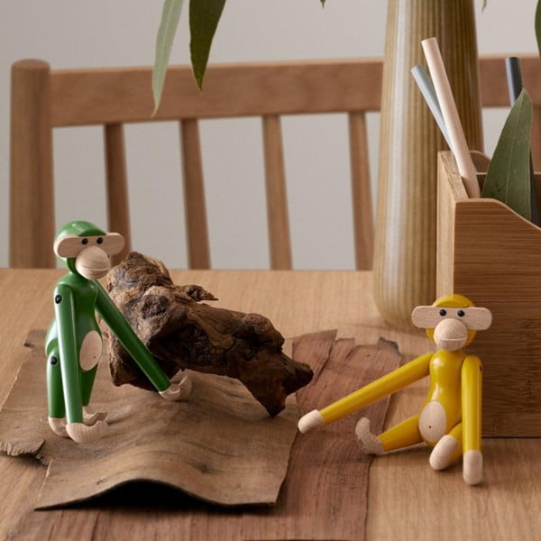 Drevená soška (výška 9,5 cm) Monkey Mini - Kay Bojesen Denmark-image-2