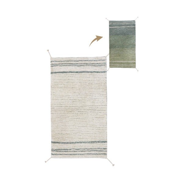 Zeleno-modrý bavlnený koberec 80x140 cm Twin Vintage – Lorena Canals-image-1