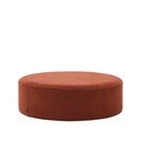 Taburet v terakotovej farbe z textílie buklé Kaeli – Kave Home