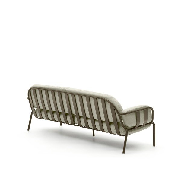 Svetlozelená záhradná pohovka Joncols – Kave Home-image-3