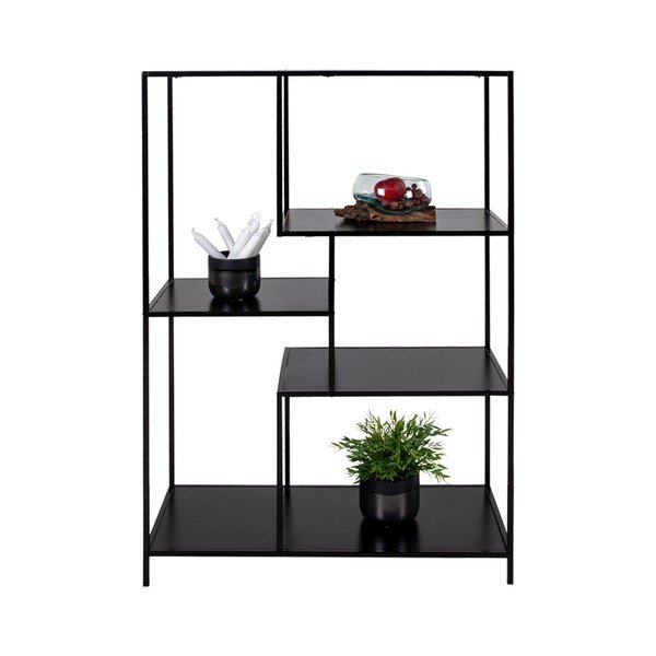 Čierna knižnica House Nordic Vita Shelf, 80 x 120 cm-image-2