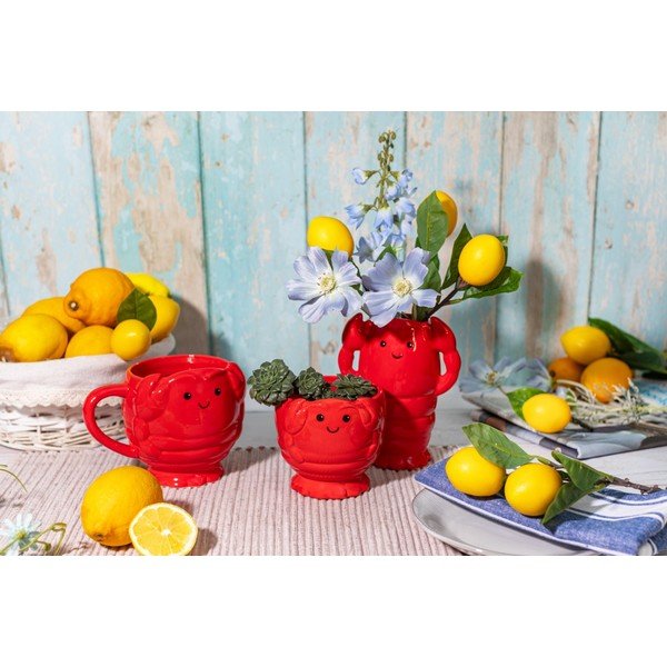 Keramický obal na kvetináč ø 10 cm Lobster – Sass & Belle-image-3