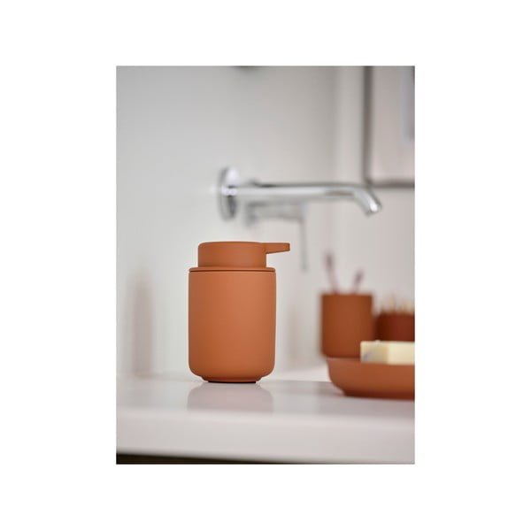 Oranžová porcelánová nádobka na mydlo Ume – Zone-image-4
