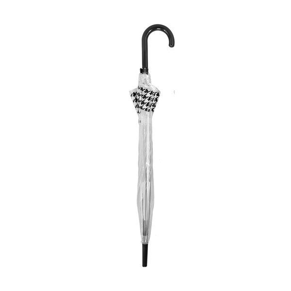 Transparentný tyčový dáždnik s automatickým otváraním proti vetru Ambiance Dog Stooth, ⌀ 84 cm-image-1