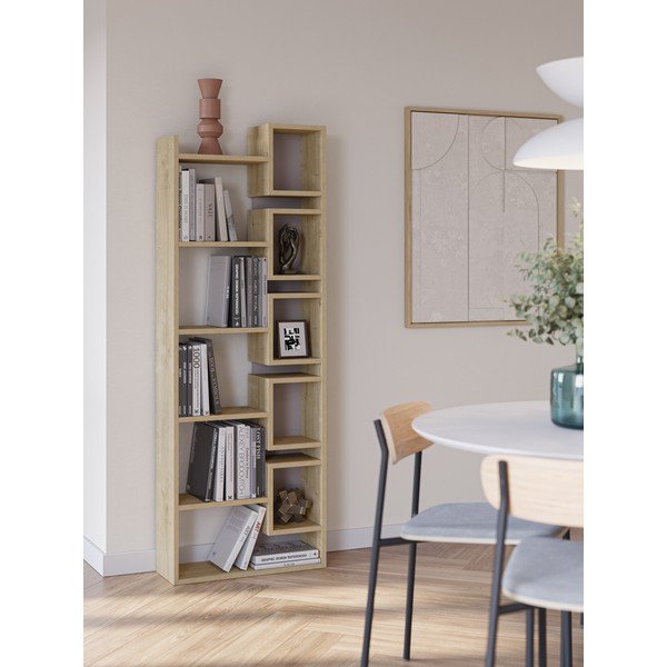 Knižnica v dekore duba 60x168,5 cm Eladi – Marckeric-image-1