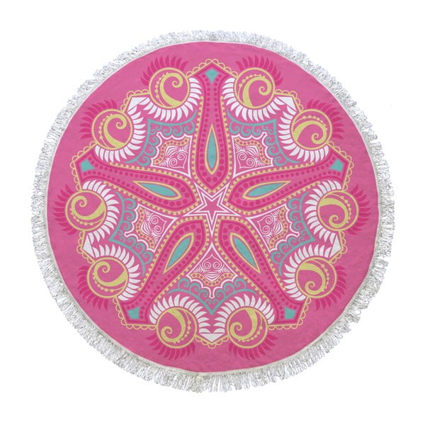 Okrúhla osuška Pink Universe, ⌀ 150 cm