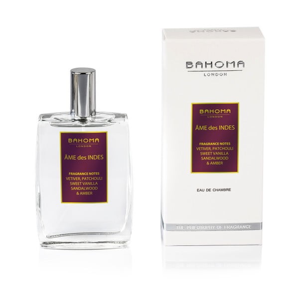 Interiérový vonný sprej s exotickou vôňou Bahoma London Ame des Indes, 100 ml
