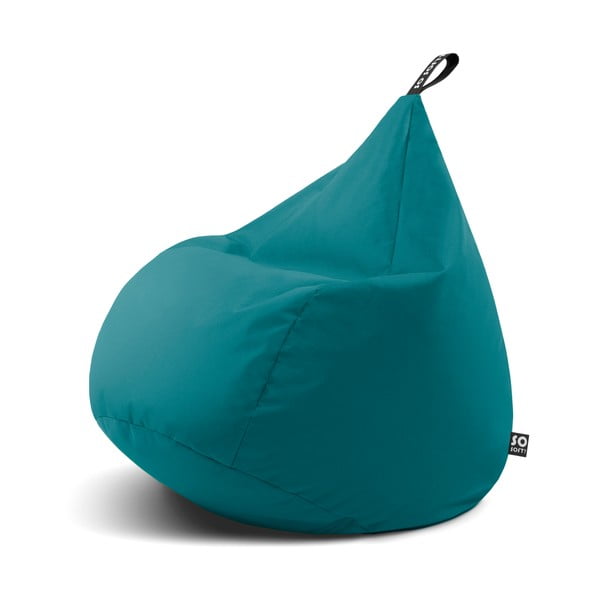 Tyrkysový sedací vak Drop XL – So Soft?