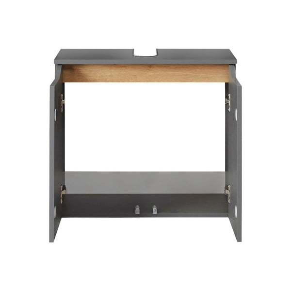 Sivá závesná skrinka pod umývadlo 60x53 cm Set 357 - Pelipal-image-2