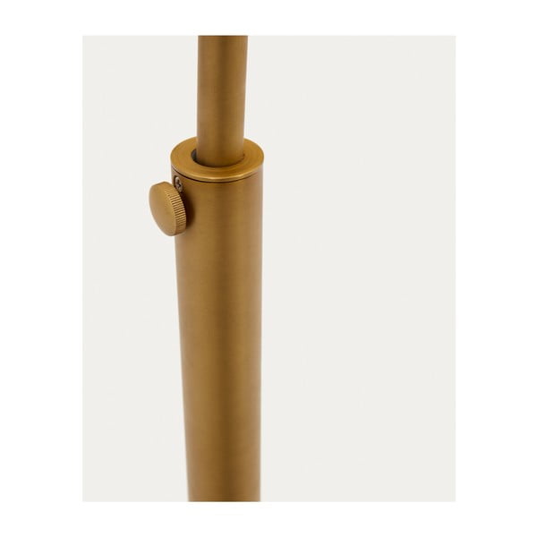 Stojacia lampa v zlatej farbe s kovovým tienidlom (výška 185 cm) Madali – Kave Home-image-4