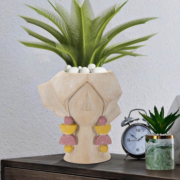Béžová váza z polyresínu 27 cm Elegant – Mauro Ferretti-image-1