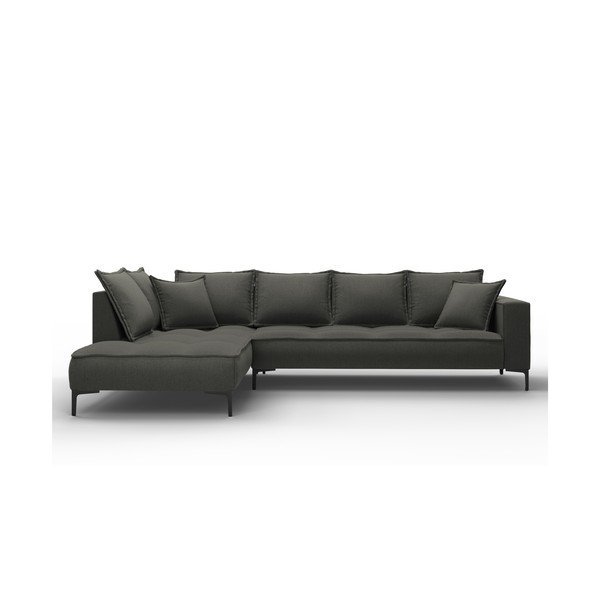 Tmavosivá rohová pohovka Interieurs 86 Zelda, ľavý roh-image-2