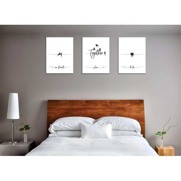 Obrazy v súprave 3 ks 30x40 cm – Wallity-image-2