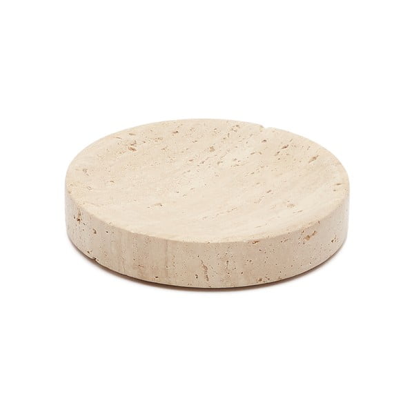 Béžová kamenná nádobka na mydlo Macre – Kave Home