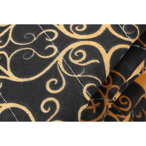 Set prešívaného prehozu a 2 obliečok na vankúše Eponj Home Şehri-Ala Gold, 200 x 220 cm-image-1