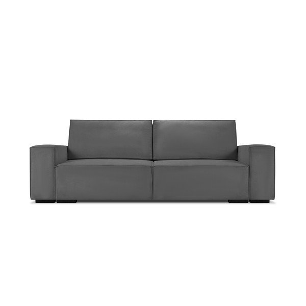 Tmavosivá menčestrová rozkladacia pohovka Mazzini Sofas Azalea-image-2